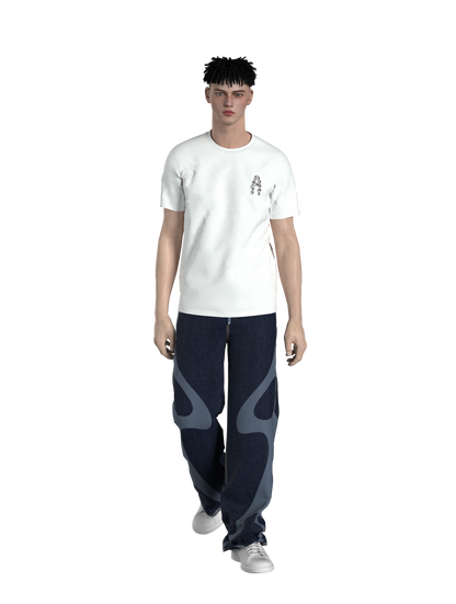 AIRCREAM Wave Chrome Logo T-shirt