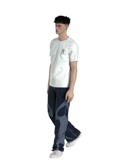 AIRCREAM Wave Chrome Logo T-shirt