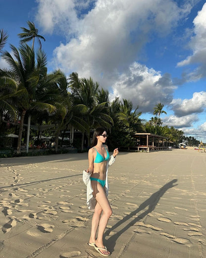 AIRCREAM Mint Simple Bikini Swimsuit