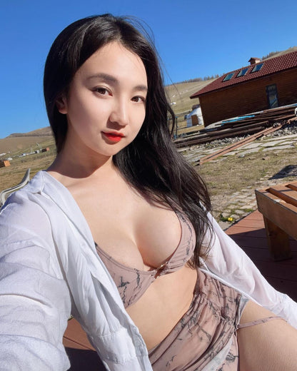AIRCREAM Coffee Mood Bikini Swimsuit