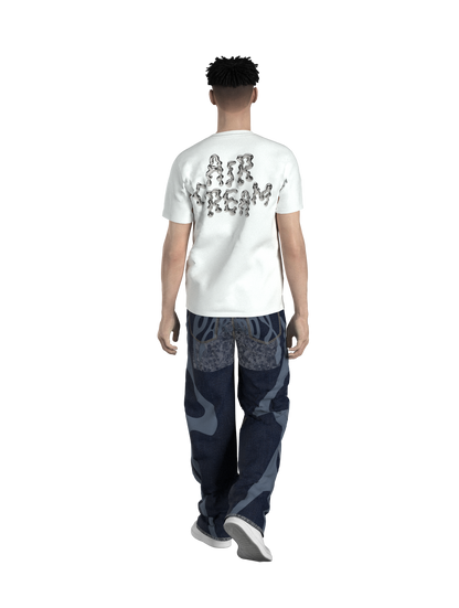 AIRCREAM Wave Chrome Logo T-shirt