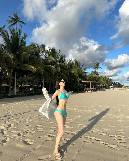 AIRCREAM Mint Simple Bikini Swimsuit