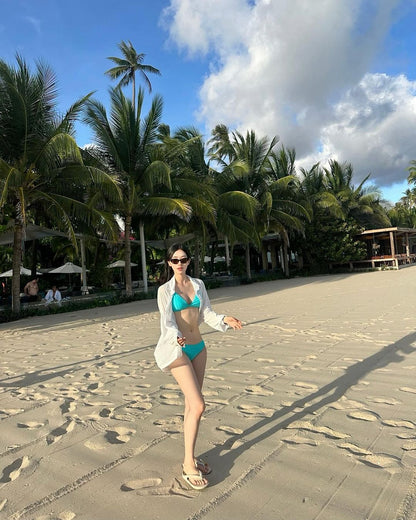 AIRCREAM Mint Simple Bikini Swimsuit