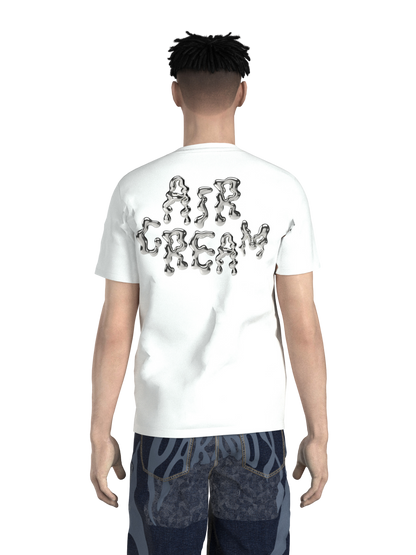 AIRCREAM Wave Chrome Logo T-shirt